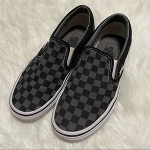 checkered slip on vans